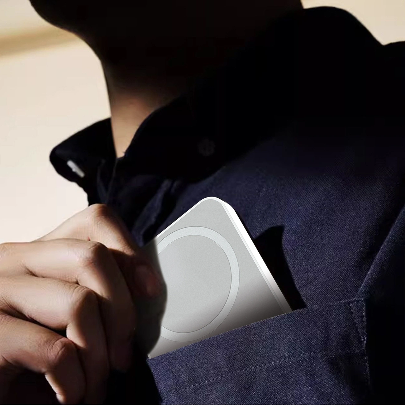 Batería Externa Inalámbrica Dudao K26, 10000mAh, 20W, PD + FQI, 1 x QI - 1 x USB-C, Blanca