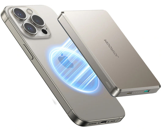 Batería Externa Inalámbrica Joyroom JR-PBM08 Pro, 10000mAh, 22.5W, PD + FQI, 1 x QI - 2 x USB-C, Beige