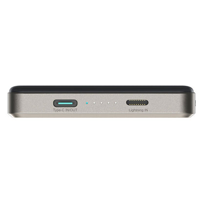 Batería Externa Inalámbrica Joyroom JR-PBM08 Pro, 10000mAh, 20W, PD + FQI, 1 x QI - 1 x USB-C, Beige