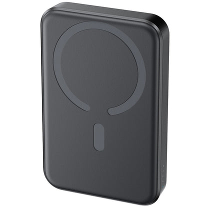 Batería Externa Inalámbrica Joyroom JR-W020, 10000mAh, 20W, QC + PD + FQI, 1 x QI - 1 x USB-A - 1 x USB-C, Negra