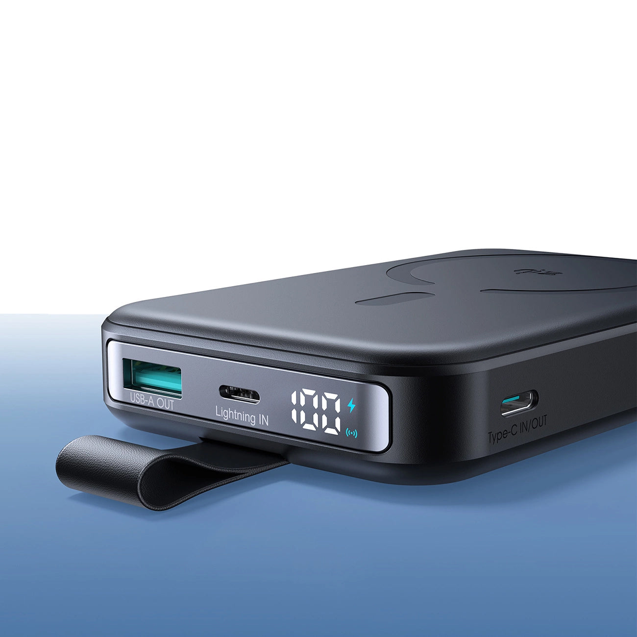 Batería Externa Inalámbrica Joyroom JR-PBM11, 10000mAh, 22.5W, QC + PD + FQI, 1 x QI - 1 x USB-A - 1 x USB-C, Negra