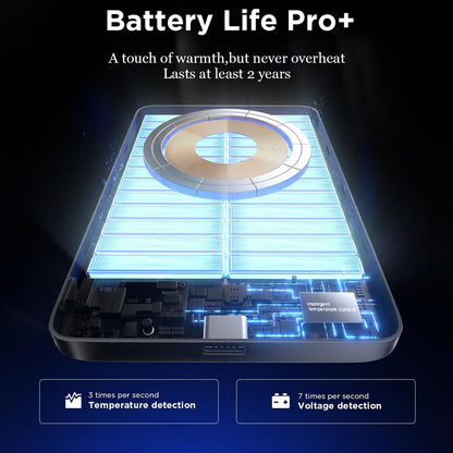 Batería Externa Inalámbrica Lisen L601 Pro, 10000mAh, 27W, PD + FQI, 1 x QI - 1 x USB-C, Gris YL0325100009