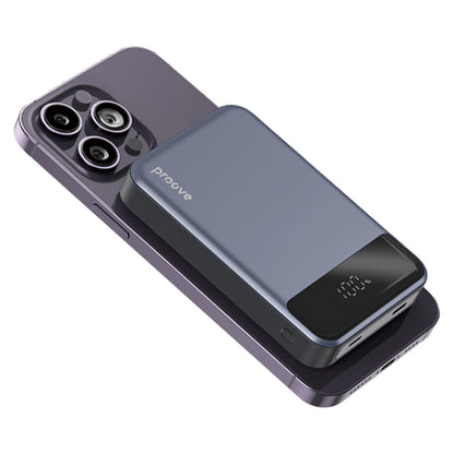 Batería Externa Inalámbrica Proove Hoodman, 10000mAh, 20W, PD + FQI, 1 x QI - 1 x USB-C, Gris PBH120010003