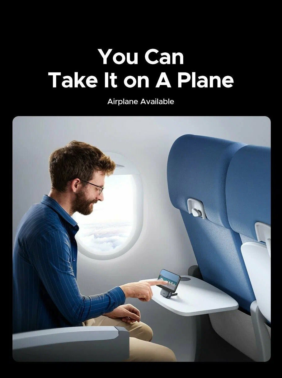 Batería Externa Inalámbrica UGREEN PB562, 10000mAh, 20W, PD + FQI, 1 x QI - 1 x USB-C, Negra