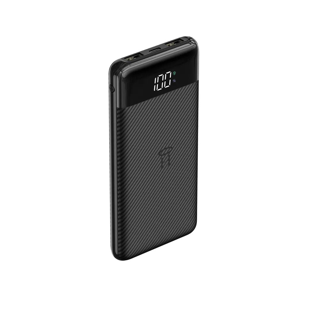 Batería Externa Veger L11, 10000mAh, 2 x USB-A, Negra