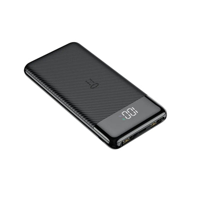Batería Externa Veger L11, 10000mAh, 2 x USB-A, Negra