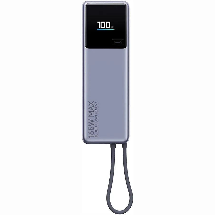 Batería Externa Xiaomi, 10000mAh, 165W, PD, 2 x USB-C, Gris PB1165MI