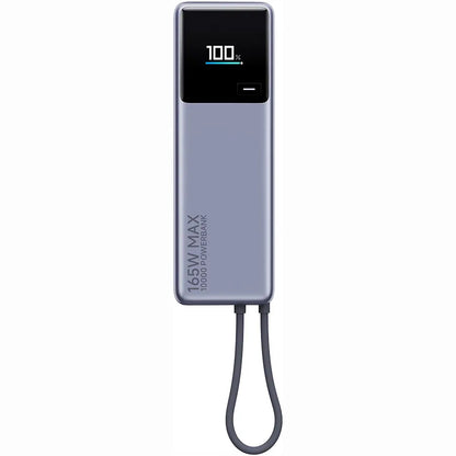 Batería Externa Xiaomi, 10000mAh, 165W, PD, 2 x USB-C, Gris PB1165MI