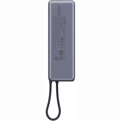 Batería Externa Xiaomi, 10000mAh, 165W, PD, 2 x USB-C, Gris PB1165MI