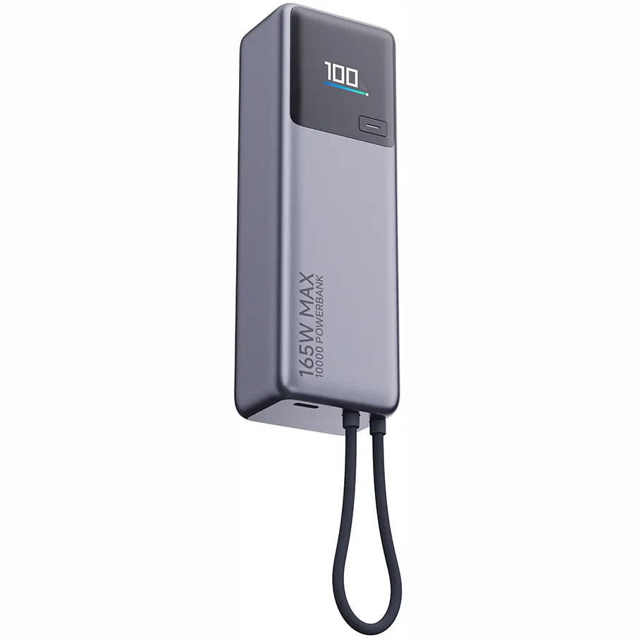 Batería Externa Xiaomi, 10000mAh, 165W, PD, 2 x USB-C, Gris PB1165MI