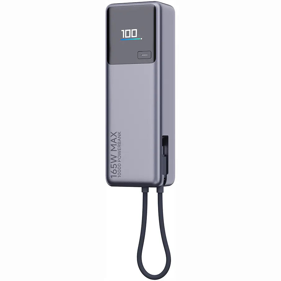 Batería Externa Xiaomi, 10000mAh, 165W, PD, 2 x USB-C, Gris PB1165MI