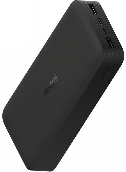 Batería Externa Xiaomi, 20000mAh, 18W, QC, 2 x USB-A, Negra PB200LZM