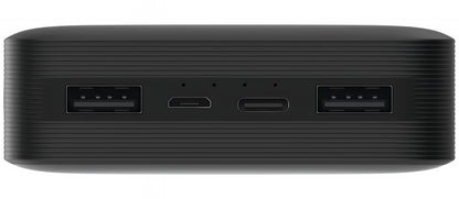 Batería Externa Xiaomi, 20000mAh, 18W, QC, 2 x USB-A, Negra PB200LZM