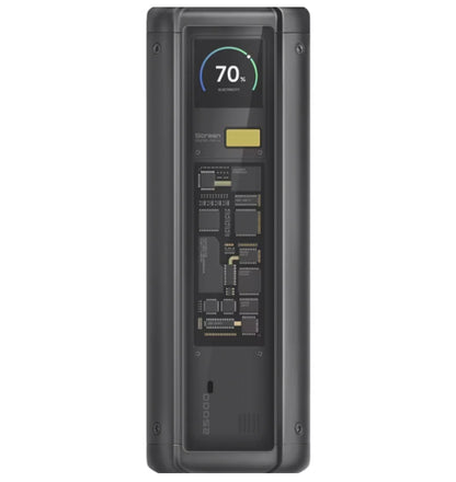 Batería Externa Xiaomi HyperCharge, 25000mAh, 212W, QC + PD, 1 x USB-A - 2 x USB-C, Negra BHR9970GL