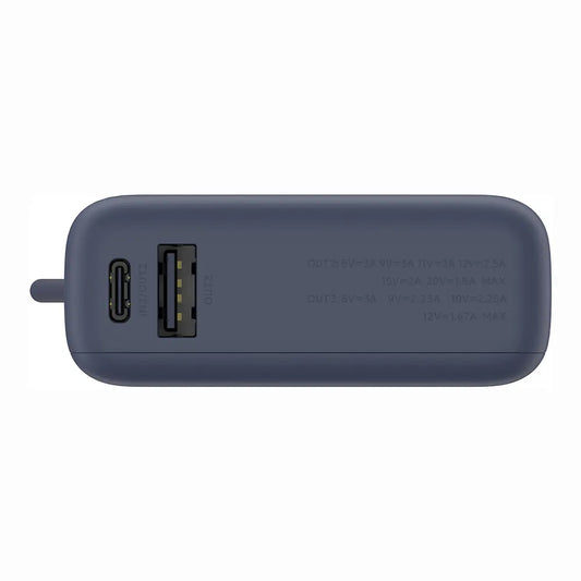 Batería Externa Xiaomi PB1033MI, 10000mAh, 33W, QC + PD, 1 x USB-A - 2 x USB-C, Azul Marino BHR9341GL