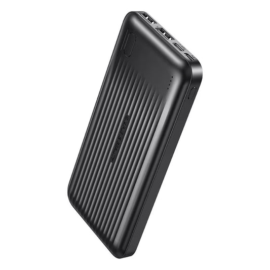 Batería Externa XO Design PB301, 10000mAh, 10W, 2 x USB-A, Negra