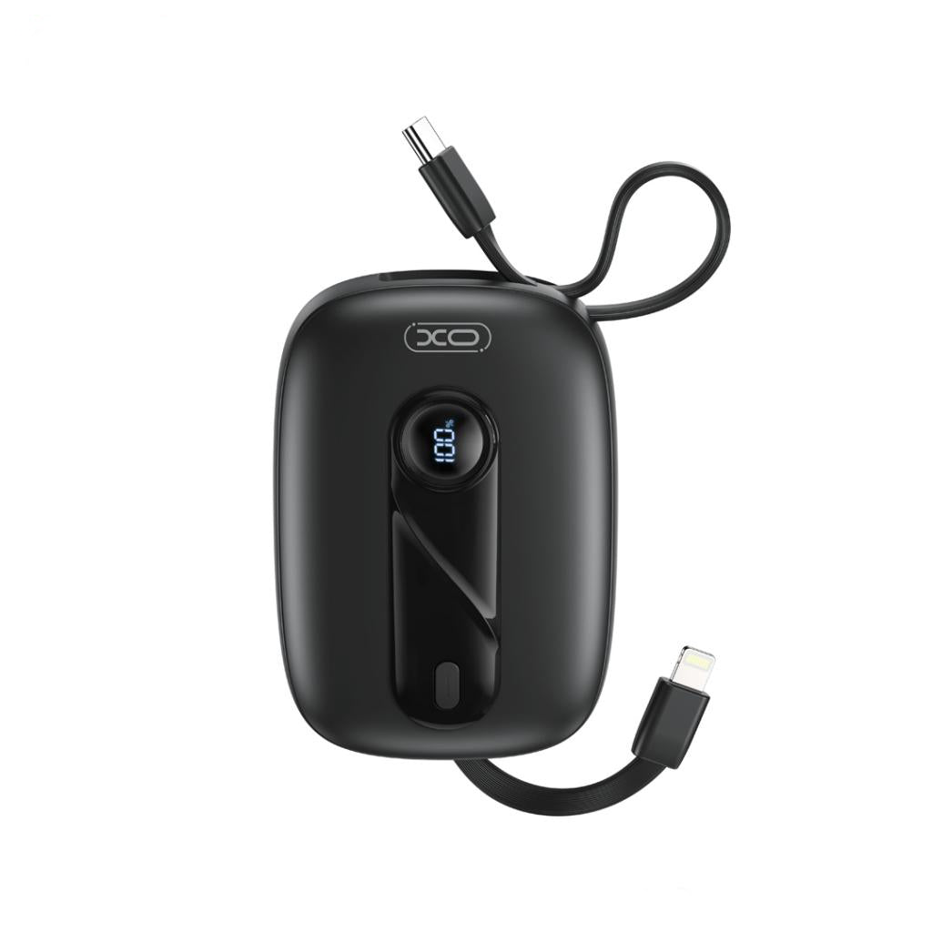 Batería Externa XO Design PR246, 10000mAh, 22.5W, PD, 1 x Lightning - 2 x USB-C, Negra
