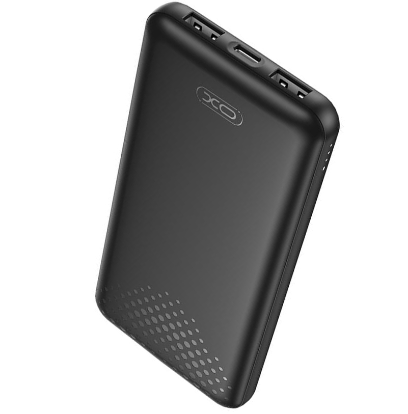 Batería Externa XO Design PB312, 10000mAh, 10W, 2 x USB-A, Negra