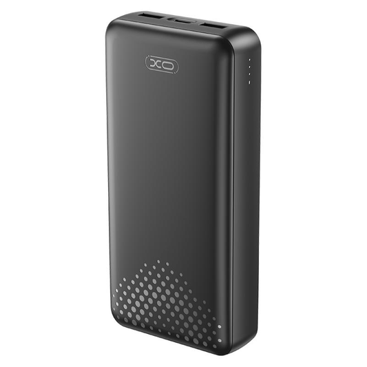 Batería Externa XO Design PB313, 20000mAh, 10W, 2 x USB-A, Negra