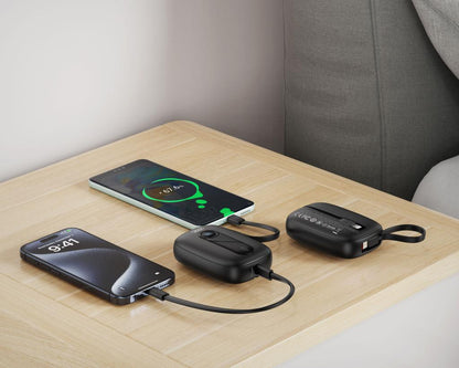 Batería Externa XO Design PR246, 10000mAh, 22.5W, PD, 1 x Lightning - 2 x USB-C, Negra