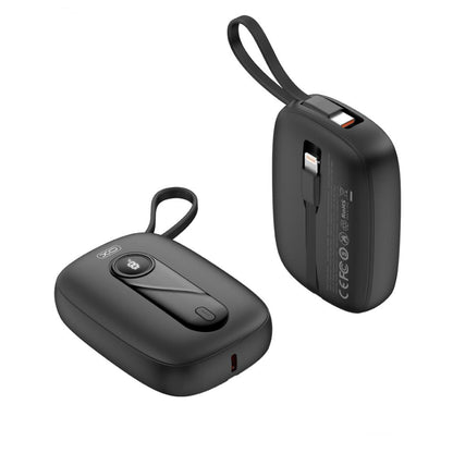 Batería Externa XO Design PR246, 10000mAh, 22.5W, PD, 1 x Lightning - 2 x USB-C, Negra