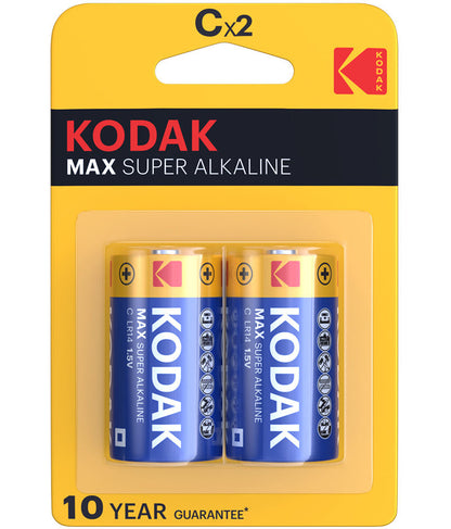 Batería Kodak Max Alcalina, LR14 Set de 2 piezas