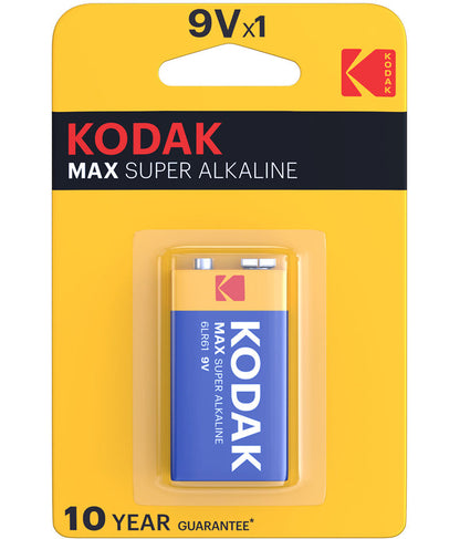 Pila Kodak Max Alcalina, 6LR61 (9V)