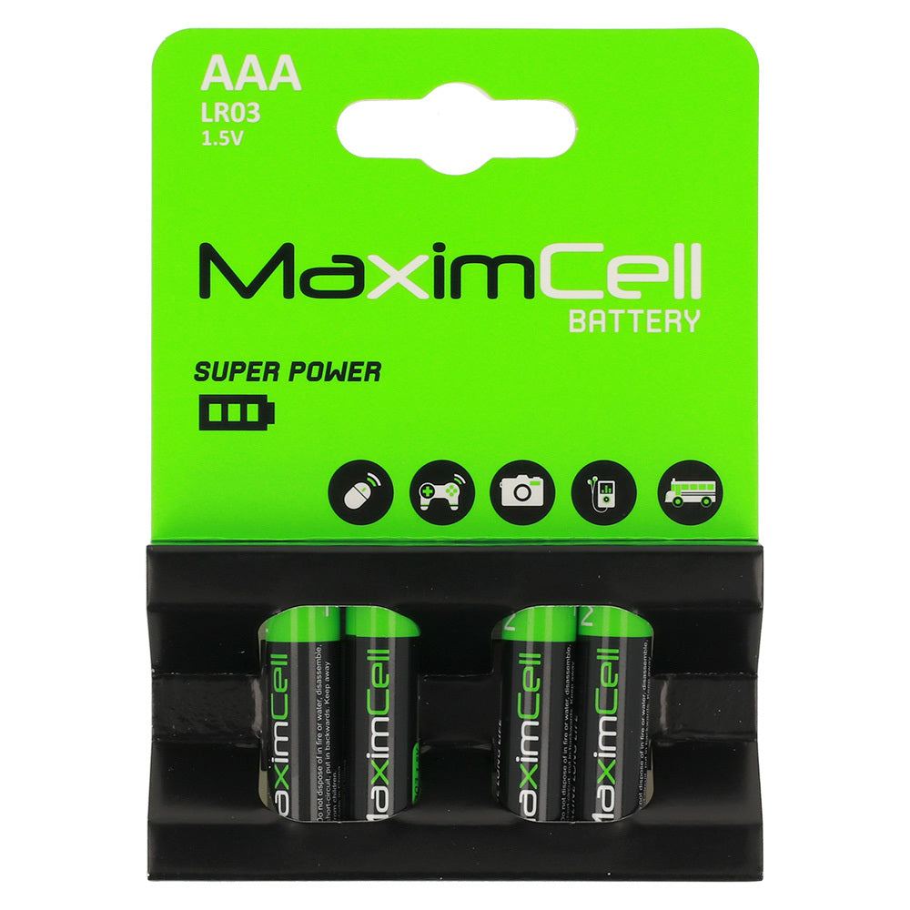 Batería MaximCell Super Power, AAA / LR3, Set de 4 piezas