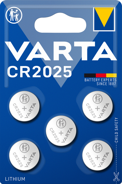 Pilas Varta, CR2025, Juego 5 piezas