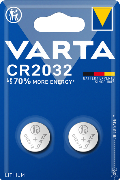 Pilas Varta, CR2032, Juego 2 piezas