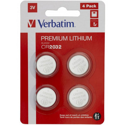 Batería Verbatim, CR2032, Set de 4 piezas 49533