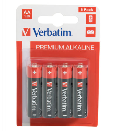 Batería Verbatim Premium, AA / LR6, Set de 8 piezas 49503