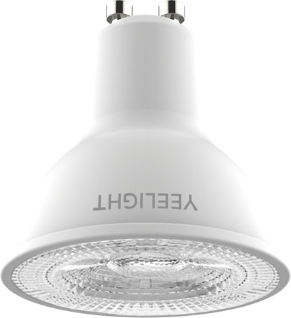 Yeelight W1 Bombilla LED, Wi-Fi, GU10, 4.8W, 2700K, 350lm, Juego de 4 piezas, Blanco YLDP004 