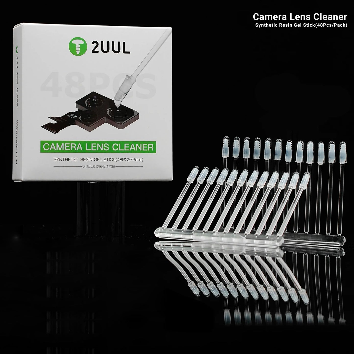 Hisopo Removedor de Polvo 2UUL CL21 para Cámara de Teléfono, Set de 48 piezas