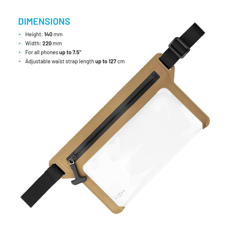 Riñonera Waterproof Fixed, Universal, Beige