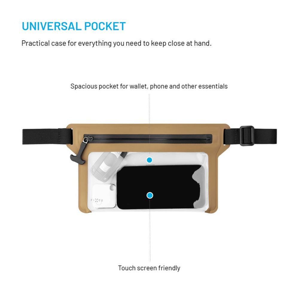 Riñonera Waterproof Fixed, Universal, Beige