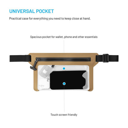 Riñonera Waterproof Fixed, Universal, Beige