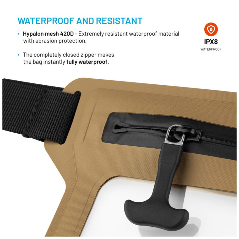 Riñonera Waterproof Fixed, Universal, Beige