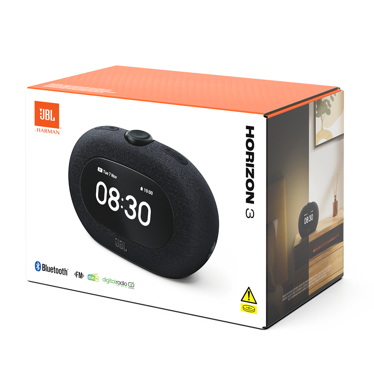 Altavoz Bluetooth JBL Horizon 3, 2 x 5W, Sonido Pro, Negro JBLHORIZON3BLK