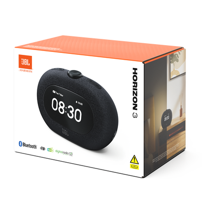 Altavoz Bluetooth JBL Horizon 3, 2 x 5W, Sonido Pro, Negro JBLHORIZON3BLK