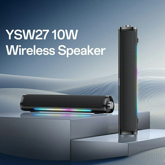 Altavoz Bluetooth Yesido YSW27, 10W, RGB, Negro