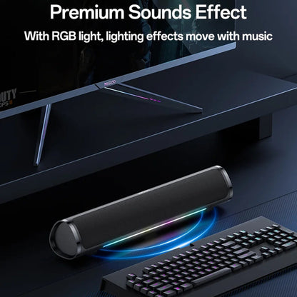 Altavoz Bluetooth Yesido YSW27, 10W, RGB, Negro