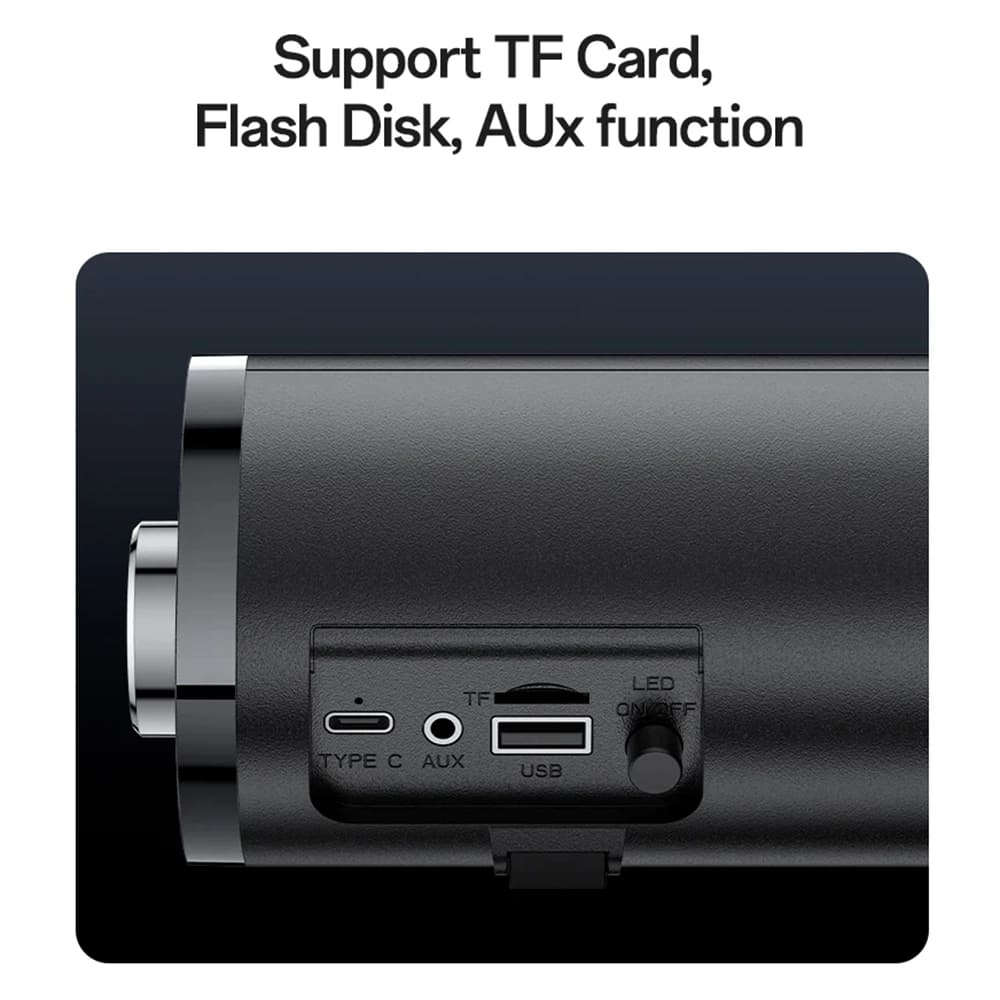 Altavoz Bluetooth Yesido YSW27, 10W, RGB, Negro