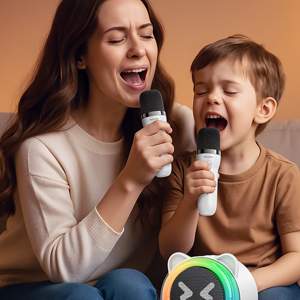 Altavoz Bluetooth Yesido YSW36 Kids, 5W, Karaoke, Blanco