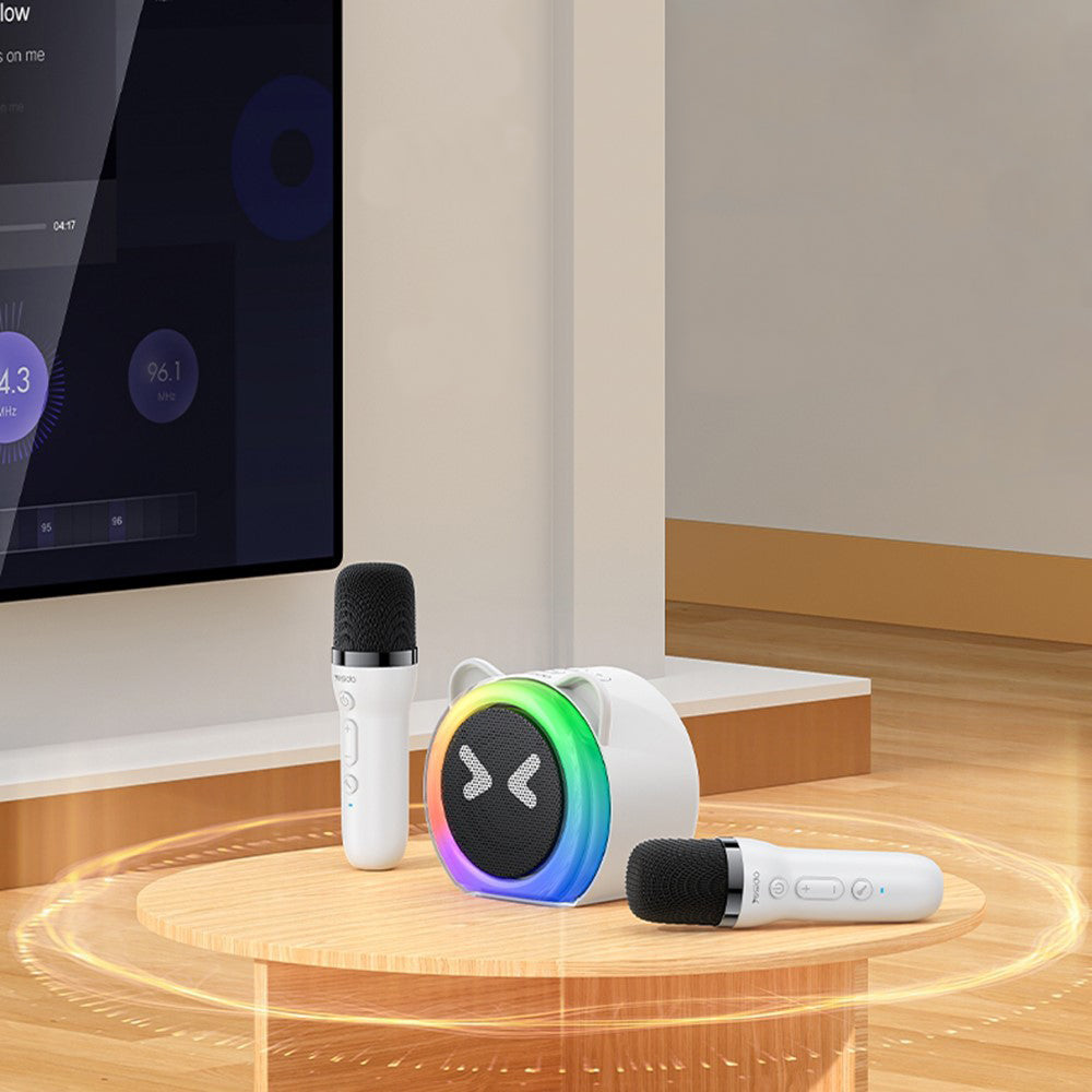 Altavoz Bluetooth Yesido YSW36 Kids, 5W, Karaoke, Blanco