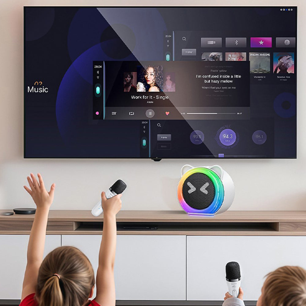 Altavoz Bluetooth Yesido YSW36 Kids, 5W, Karaoke, Blanco