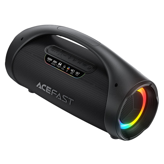 Altavoz portátil Bluetooth Acefast K11 Pro, 102W, RGB, TWS, impermeable, negro