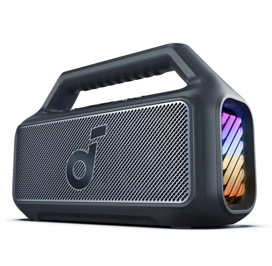 Altavoz Bluetooth portátil Anker SoundCore Boom 2, 80 W, RGB, resistente al agua, negro A3138011 