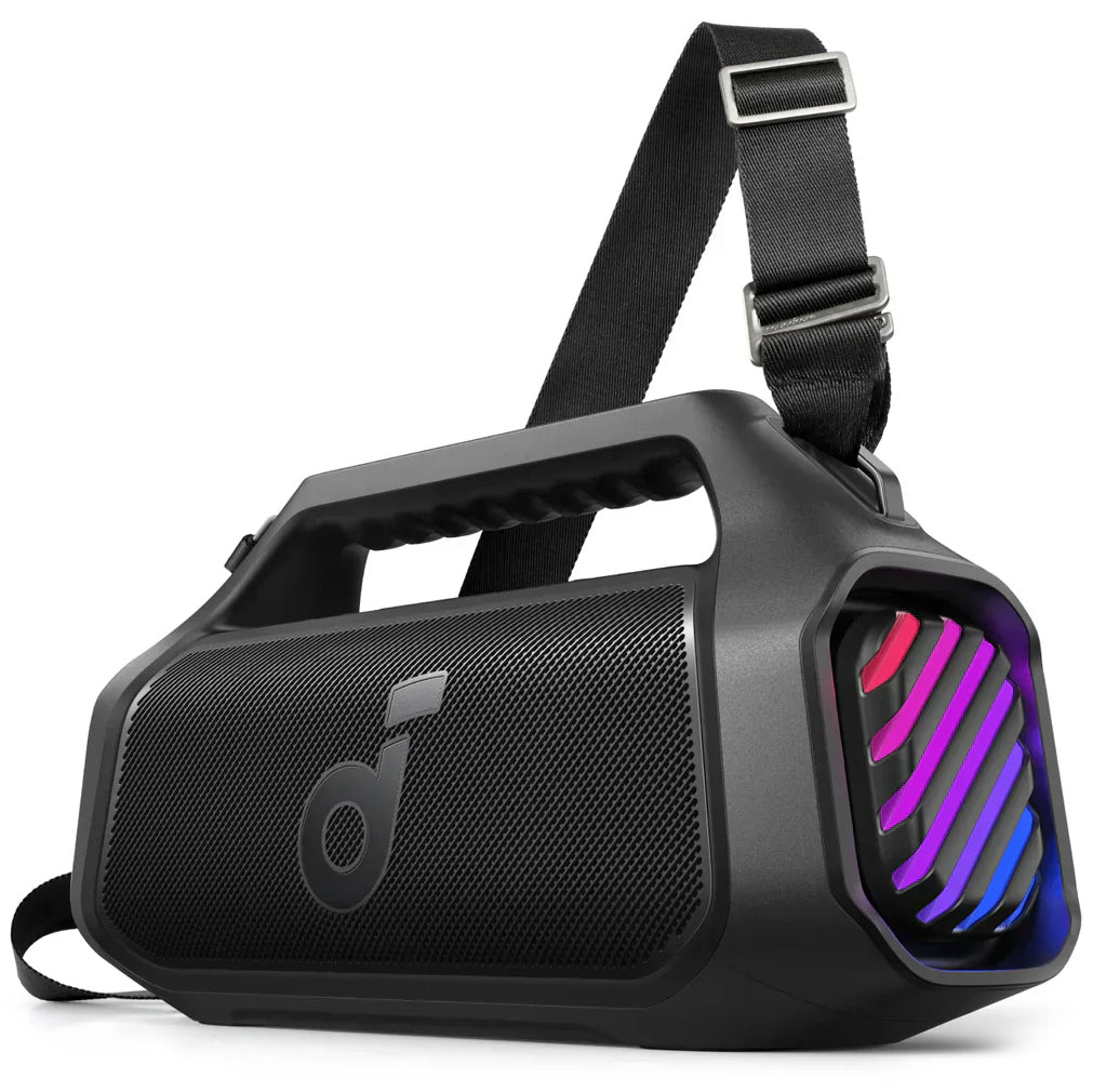 Altavoz Portátil Bluetooth Anker SoundCore Boom 2 Plus, 140W, TWS, RGB, Impermeable, Negro A3134011