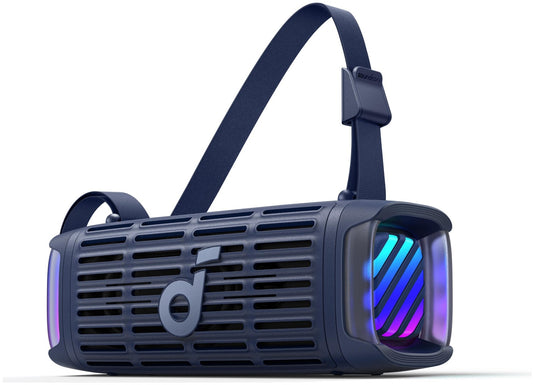 Altavoz Portátil Bluetooth Anker SoundCore Boom 3i, 50W, RGB, Impermeable, Azul D5100030